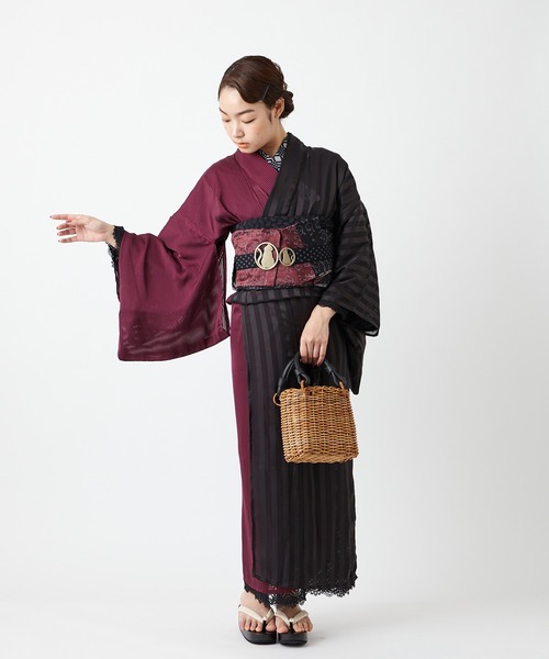 ふりふ（フリフ）の「アラログレザーハンドルスクエアトート（トートバッグ・レディース・ブラック/ベージュ・FREE）」の9枚目の写真