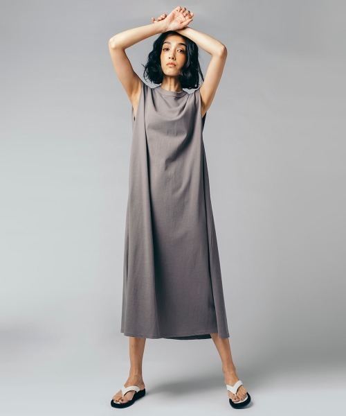 DOUBLE STANDARD CLOTHING（ダブルスタンダードクロージング）の「ヴィンテージレアルツイストワンピース（ワンピース・レディース・グレイッシュベージュ/ブラック・36/38）」の8枚目の写真