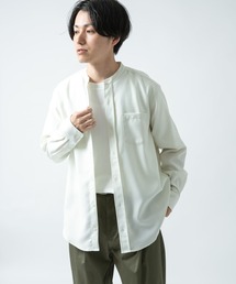 ITEMS URBANRESEARCH | エステルバンドカラーシャツ(シャツ/ブラウス)