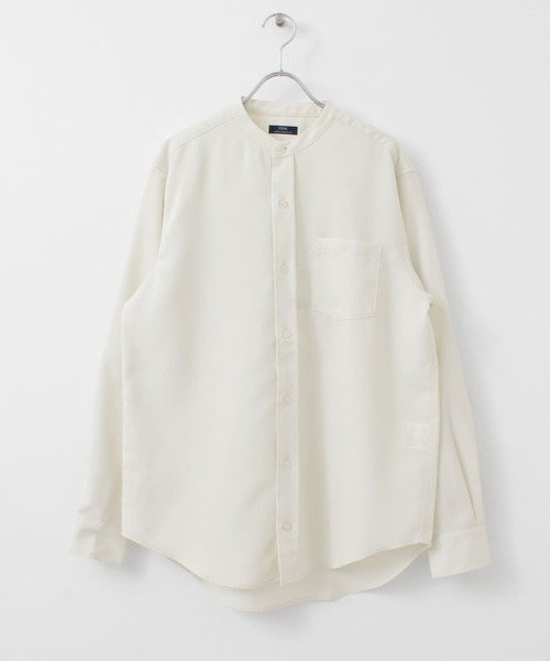 ITEMS URBANRESEARCH(アイテムズ アーバンリサーチ)の「エステルバンドカラーシャツ(シャツ/ブラウス・メンズ・ブラック/ピンク/オフホワイト/グレー・LARGE/MEDIUM)」の15枚目の写真