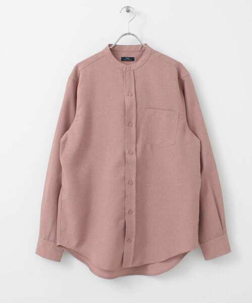 ITEMS URBANRESEARCH(アイテムズ アーバンリサーチ)の「エステルバンドカラーシャツ(シャツ/ブラウス・メンズ・ブラック/ピンク/オフホワイト/グレー・LARGE/MEDIUM)」の8枚目の写真