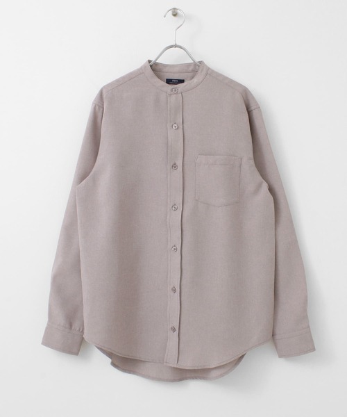 ITEMS URBANRESEARCH(アイテムズ アーバンリサーチ)の「エステルバンドカラーシャツ(シャツ/ブラウス・メンズ・ブラック/ピンク/オフホワイト/グレー・LARGE/MEDIUM)」の18枚目の写真