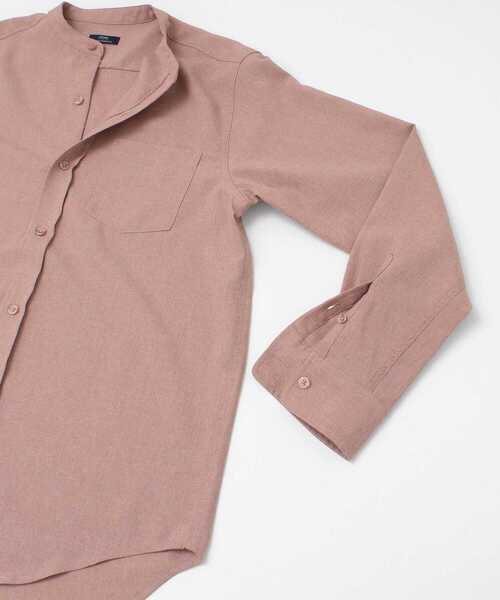 ITEMS URBANRESEARCH(アイテムズ アーバンリサーチ)の「エステルバンドカラーシャツ(シャツ/ブラウス・メンズ・ブラック/ピンク/オフホワイト/グレー・LARGE/MEDIUM)」の20枚目の写真