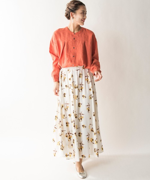 MILLION CARATS（ミリオンカラッツ）の「【STYLE4】フラワーフレアスカート（スカート・レディース・オフホワイト/ネイビー・FREE）」の12枚目の写真