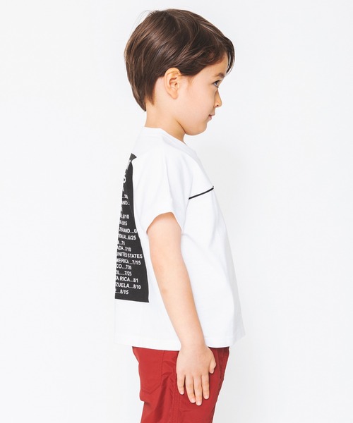 BRANSHES（ブランシェス）の「バックプリント半袖Tシャツ（Tシャツ/カットソー・キッズ・ブラック/オフホワイト・140cm/150cm/90cm/100cm/120cm/110cm/130cm）」の4枚目の写真
