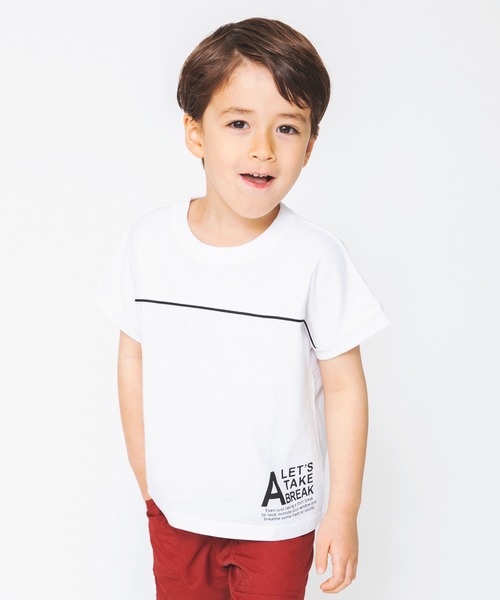 BRANSHES（ブランシェス）の「バックプリント半袖Tシャツ（Tシャツ/カットソー・キッズ・ブラック/オフホワイト・140cm/150cm/90cm/100cm/120cm/110cm/130cm）」の5枚目の写真