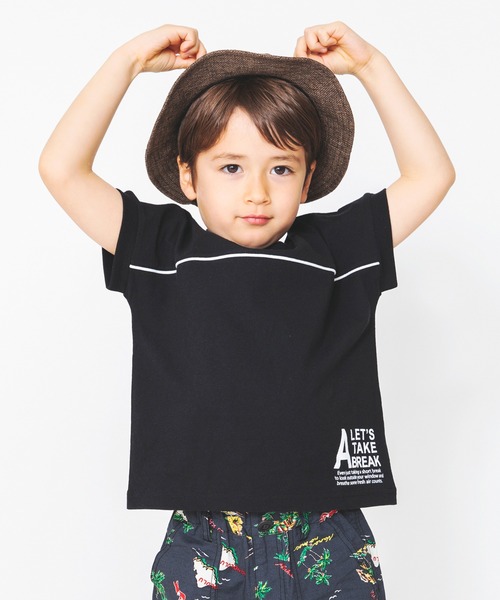 BRANSHES（ブランシェス）の「バックプリント半袖Tシャツ（Tシャツ/カットソー・キッズ・ブラック/オフホワイト・140cm/150cm/90cm/100cm/120cm/110cm/130cm）」の13枚目の写真