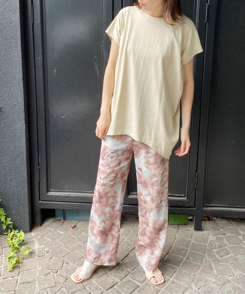 AZUL ENCANTO(アズールエンカント)の「コクーントップス(Tシャツ/カットソー・レディース・ダークブラウン/オフホワイト/スモークピンク/ライトベージュ・FREE)」の19枚目の写真