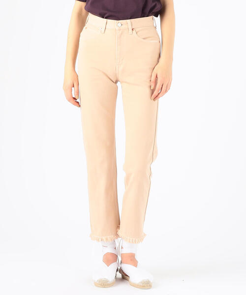 TOMORROWLAND （トゥモローランド）の「SERGE de bleu UNION FRINGE コットン デニム パンツ（デニムパンツ・レディース・ライトピンク・25/23/24）」の9枚目の写真