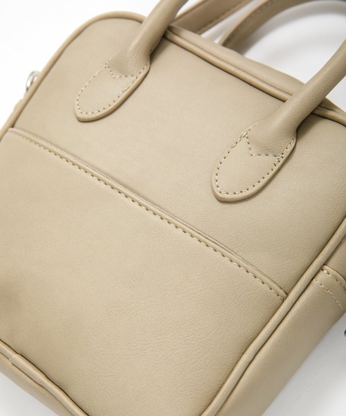 AS KNOW AS PINKY（アズノゥアズピンキー）の「スクエアショルダーバッグ（ショルダーバッグ・レディース・ベージュ/シルバー/モカ・FREE）」の9枚目の写真