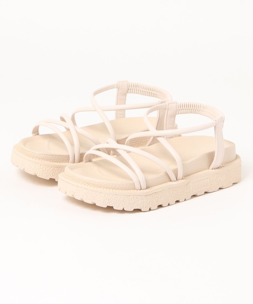 LAC-VERT(ラック・ヴェール)の「フラットソール紐サンダル(サンダル・レディース・ブラック/ベージュ/ピンク・S/M/L)」の18枚目の写真