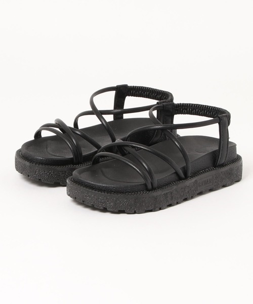 LAC-VERT(ラック・ヴェール)の「フラットソール紐サンダル(サンダル・レディース・ブラック/ベージュ/ピンク・S/M/L)」の16枚目の写真