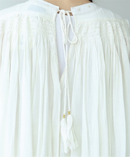 cardo fabrica（カルドファブリカ）の「._◇インドカディノースリーブワンピース（ワンピース・レディース・ブラック/キナリ・FREE）」の18枚目の写真