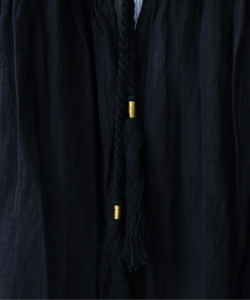 cardo fabrica（カルドファブリカ）の「._◇インドカディノースリーブワンピース（ワンピース・レディース・ブラック/キナリ・FREE）」の22枚目の写真