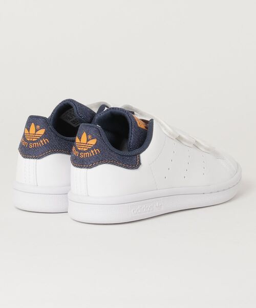 adidas（アディダス）の「スタンスミス [Stan Smith]  アディダスオリジナルス (キッズ／子供用)（スニーカー・キッズ・ホワイト×ネイビー・20.0cm/21.0cm/19.0cm/18.0cm/17.0cm）」の9枚目の写真