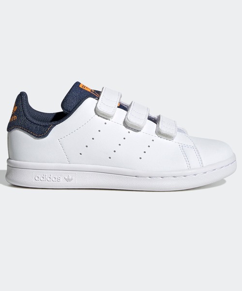 adidas（アディダス）の「スタンスミス [Stan Smith]  アディダスオリジナルス (キッズ／子供用)（スニーカー・キッズ・ホワイト×ネイビー・20.0cm/21.0cm/19.0cm/18.0cm/17.0cm）」の6枚目の写真