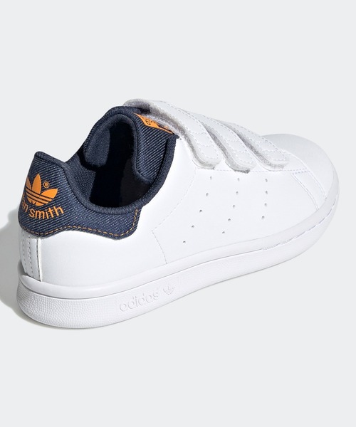 adidas（アディダス）の「スタンスミス [Stan Smith]  アディダスオリジナルス (キッズ／子供用)（スニーカー・キッズ・ホワイト×ネイビー・20.0cm/21.0cm/19.0cm/18.0cm/17.0cm）」の5枚目の写真