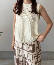 メッシュニットタンクトップ