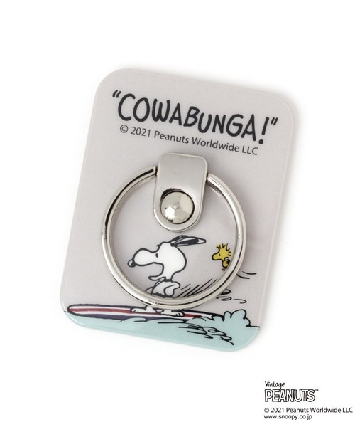 BAYFLOW（ベイフロー）の「【PEANUTS】マルチリング（スマホグッズ・レディース・ベージュ/ブルー・0）」の5枚目の写真