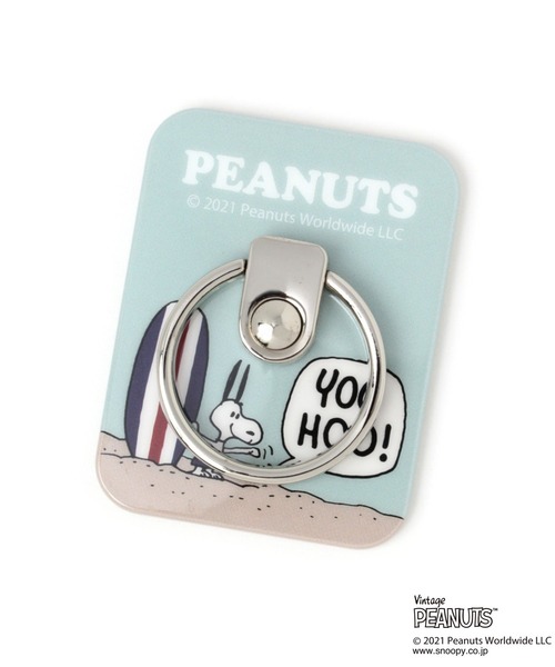 BAYFLOW（ベイフロー）の「【PEANUTS】マルチリング（スマホグッズ・レディース・ベージュ/ブルー・0）」の3枚目の写真