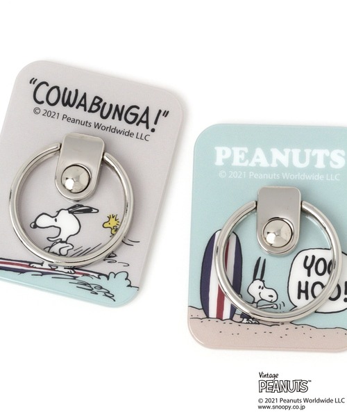 BAYFLOW（ベイフロー）の「【PEANUTS】マルチリング（スマホグッズ・レディース・ベージュ/ブルー・0）」の7枚目の写真