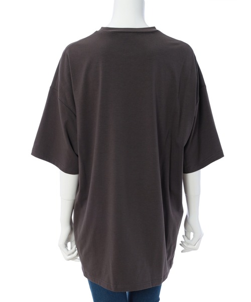 fifth（フィフス）の「ナンバリングビックTシャツ（Tシャツ/カットソー・レディース・ホワイト/チャコールグレー・MEDIUM）」の6枚目の写真