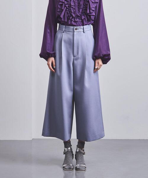 UNITED ARROWS（ユナイテッドアローズ）の「＜UNITED ARROWS＞W タック ワイドパンツ G（その他パンツ・レディース・ライトブルー/ネイビー・38/36）」の9枚目の写真