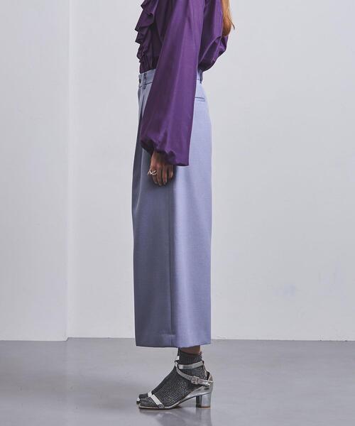 UNITED ARROWS（ユナイテッドアローズ）の「＜UNITED ARROWS＞W タック ワイドパンツ G（その他パンツ・レディース・ライトブルー/ネイビー・38/36）」の6枚目の写真