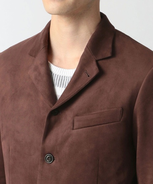 NICOLE CLUB FOR MEN（ニコルクラブフォーメン）の「【21年モデル】スウェード　カヴァーオールジャケット（カバーオール・メンズ・ブラック/ネイビー/ダークブラウン・MEDIUM/X-LARGE/LARGE）」の9枚目の写真