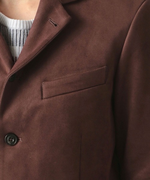 NICOLE CLUB FOR MEN（ニコルクラブフォーメン）の「【21年モデル】スウェード　カヴァーオールジャケット（カバーオール・メンズ・ブラック/ネイビー/ダークブラウン・MEDIUM/X-LARGE/LARGE）」の21枚目の写真