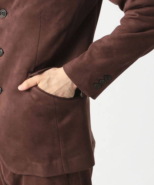 NICOLE CLUB FOR MEN（ニコルクラブフォーメン）の「【21年モデル】スウェード　カヴァーオールジャケット（カバーオール・メンズ・ブラック/ネイビー/ダークブラウン・MEDIUM/X-LARGE/LARGE）」の7枚目の写真