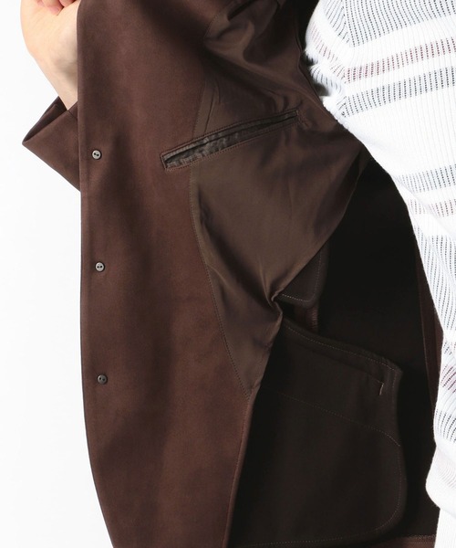 NICOLE CLUB FOR MEN（ニコルクラブフォーメン）の「【21年モデル】スウェード　カヴァーオールジャケット（カバーオール・メンズ・ブラック/ネイビー/ダークブラウン・MEDIUM/X-LARGE/LARGE）」の17枚目の写真