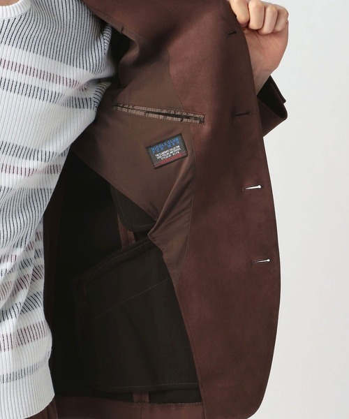 NICOLE CLUB FOR MEN（ニコルクラブフォーメン）の「【21年モデル】スウェード　カヴァーオールジャケット（カバーオール・メンズ・ブラック/ネイビー/ダークブラウン・MEDIUM/X-LARGE/LARGE）」の20枚目の写真