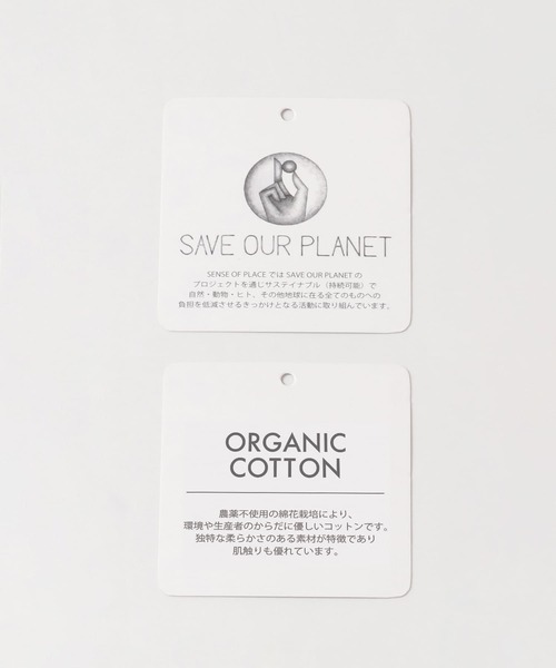 SENSE OF PLACE by URBAN RESEARCH（センスオブプレイスバイアーバンリサーチ）の「オーガニックコットンチュニックトップ（Tシャツ/カットソー・レディース・ブラック/オフホワイト/ライトベージュ・ONE）」の14枚目の写真