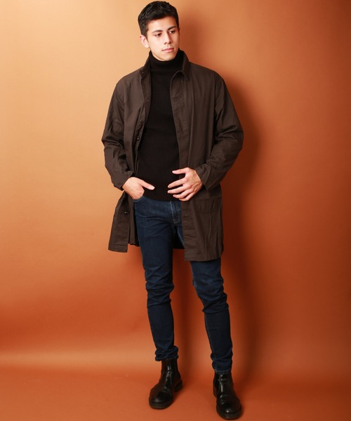 WESTSEA（ウエストシー）の「KEEP SHEPE もちもちニット 無地 タートルネック（ニット/セーター・メンズ・ブラック/オフホワイト/ライトグレー/ワイン/ネイビー・M/L/XL）」の18枚目の写真