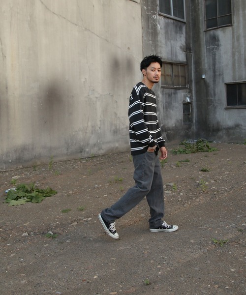 UNCORD（アンコード）の「【UNCORD】マルチボーダービックロンT/ロングスリーブ長袖Tシャツ（Tシャツ/カットソー・メンズ・ホワイト系/ブラック×ホワイト/カーキ系/ホワイト×ブラック・MEDIUM/LARGE/X-LARGE）」の17枚目の写真