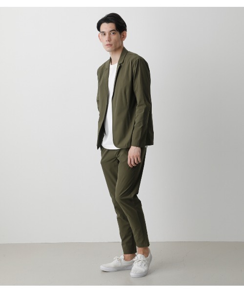 AZUL by moussy（アズールバイマウジー）の「WASHABLE STRETCH SET UP/ウォッシャブルストレッチセットアップ（セットアップ・メンズ・カーキ/ブラック・MEDIUM/LARGE）」の18枚目の写真
