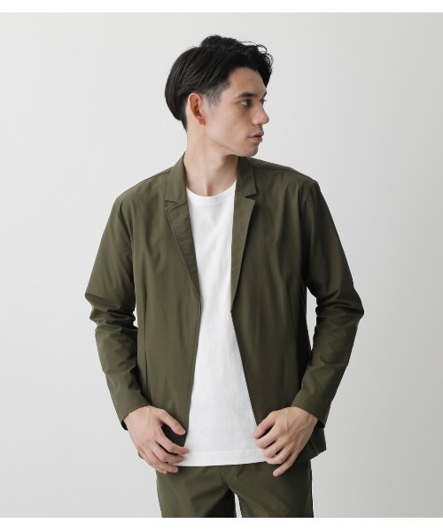 AZUL by moussy（アズールバイマウジー）の「WASHABLE STRETCH SET UP/ウォッシャブルストレッチセットアップ（セットアップ・メンズ・カーキ/ブラック・MEDIUM/LARGE）」の8枚目の写真