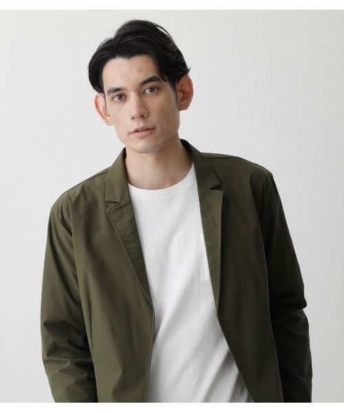 AZUL by moussy（アズールバイマウジー）の「WASHABLE STRETCH SET UP/ウォッシャブルストレッチセットアップ（セットアップ・メンズ・カーキ/ブラック・MEDIUM/LARGE）」の7枚目の写真