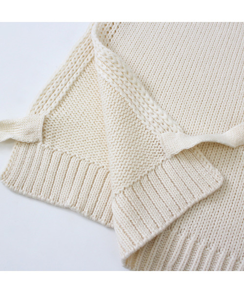 MODE ROBE（モードローブ）の「サイドリボンレイヤードニットベスト（ベスト・レディース・アイボリー/ブラック・FREE）」の13枚目の写真