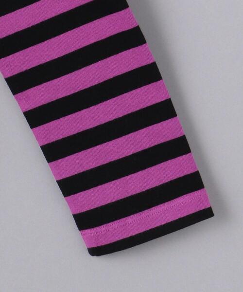 Patou（パトゥ）の「＜Patou（パトゥ）＞BRETON ボーダー ロングTシャツ ■■■（Tシャツ/カットソー・レディース・パープル/ベージュ・S/XS）」の5枚目の写真