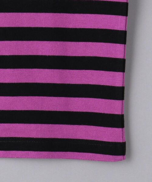 Patou（パトゥ）の「＜Patou（パトゥ）＞BRETON ボーダー ロングTシャツ ■■■（Tシャツ/カットソー・レディース・パープル/ベージュ・S/XS）」の6枚目の写真