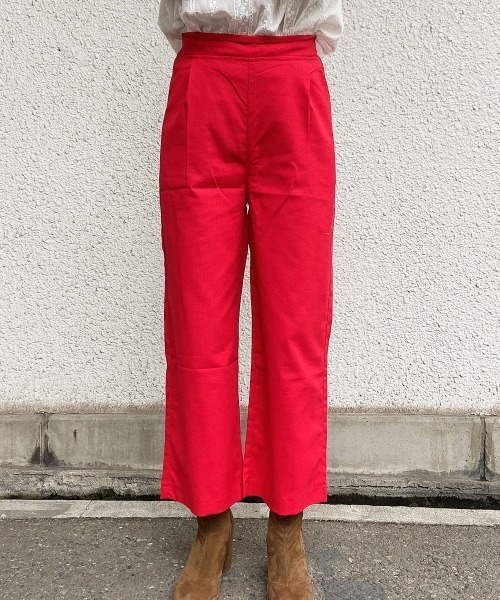esutoreja（エストレジャ）の「カラータックリネンパンツ（その他パンツ・レディース・レッド/ブラック/ベージュ・S/M）」の13枚目の写真