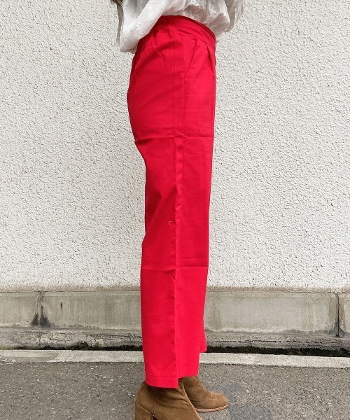 esutoreja（エストレジャ）の「カラータックリネンパンツ（その他パンツ・レディース・レッド/ブラック/ベージュ・S/M）」の9枚目の写真
