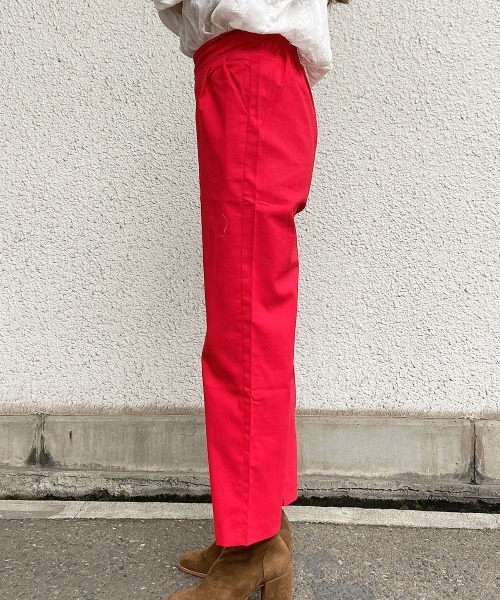 esutoreja（エストレジャ）の「カラータックリネンパンツ（その他パンツ・レディース・レッド/ブラック/ベージュ・S/M）」の15枚目の写真