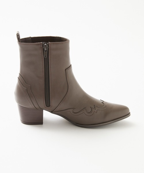 Rewde（ルゥデ）の「ウエスタンブーツ（1R18-BT02）（ブーツ・レディース・ブラック/ブラウン・LL/S/M/L）」の7枚目の写真