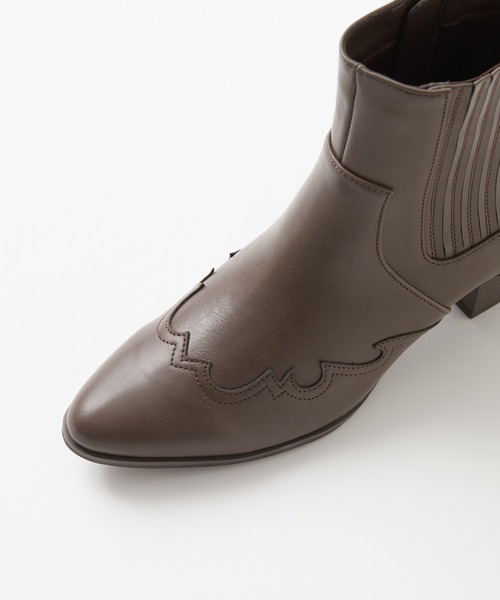 Rewde（ルゥデ）の「ウエスタンブーツ（1R18-BT02）（ブーツ・レディース・ブラック/ブラウン・LL/S/M/L）」の11枚目の写真