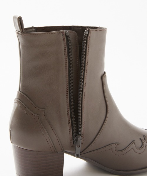 Rewde（ルゥデ）の「ウエスタンブーツ（1R18-BT02）（ブーツ・レディース・ブラック/ブラウン・LL/S/M/L）」の12枚目の写真