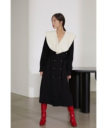 Leja | 【LEJA】ラッフルカラーロングワンピース(ワンピース)