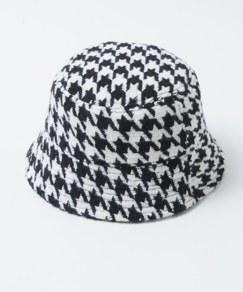 WEGO（ウィゴー）の「WEGO/千鳥柄ハット（ハット・レディース・ブラック/ブラウン・FREE）」の9枚目の写真